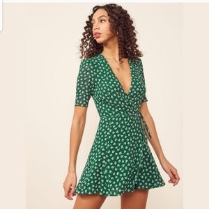 Lucky wrap dress (chive)